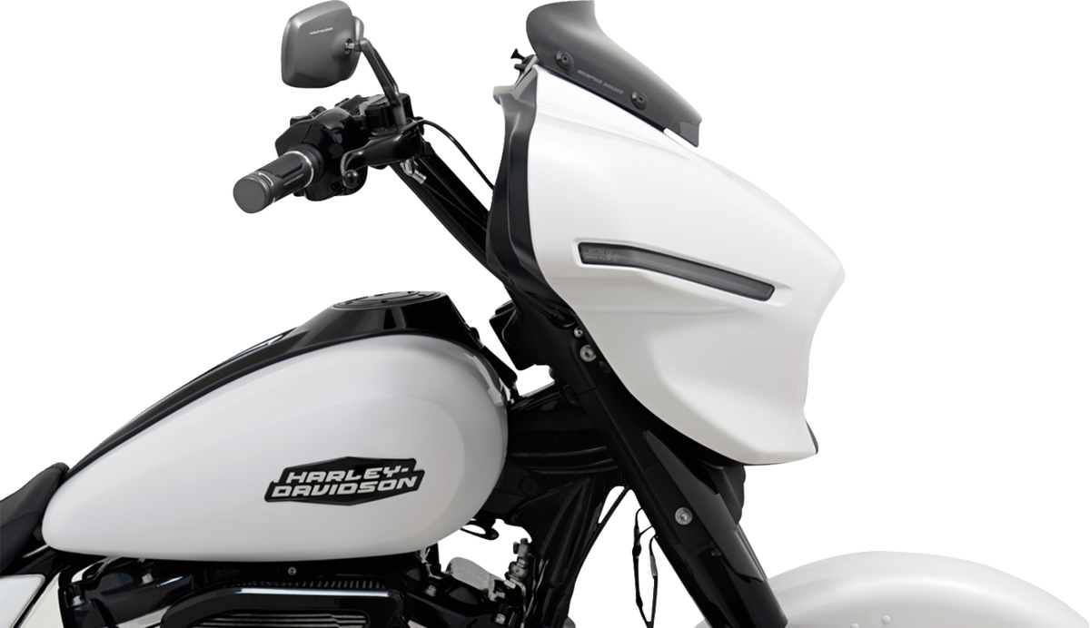 MEMPHIS SHADES Spoiler Windshield - 2" - Dark Black Smoke - FLHX MEP88610 — image 3