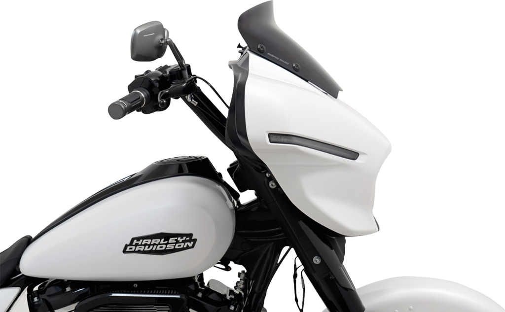 MEMPHIS SHADES Spoiler Windshield - 4" - Dark Black Smoke - FLHX MEP88810 — image 3