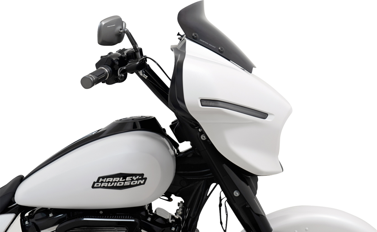 MEMPHIS SHADES Spoiler Windshield - 4" - Dark Black Smoke - FLHX MEP88810 — image 3
