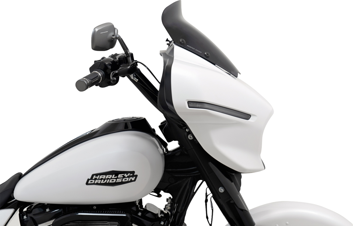 MEMPHIS SHADES Spoiler Windshield - 5" - Dark Black Smoke - FLHX MEP88910 — image 4