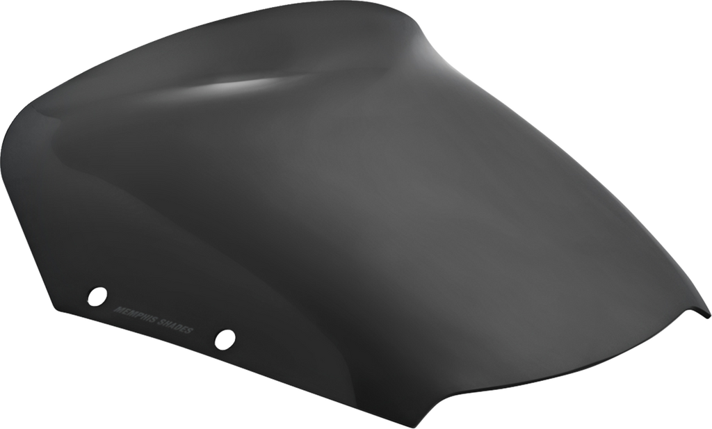 MEMPHIS SHADES Spoiler Windshield - 6" - Dark Black Smoke - FLHX MEP89010 — image 1