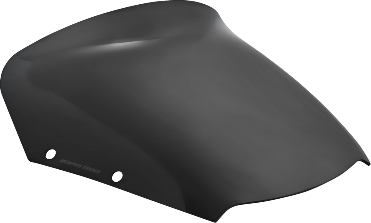 MEMPHIS SHADES Spoiler Windshield - 6" - Dark Black Smoke - FLHX MEP89010 — image 1