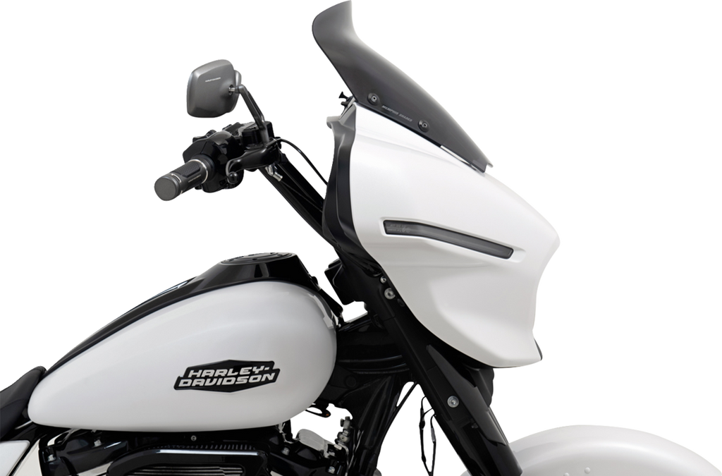 MEMPHIS SHADES Spoiler Windshield - 6" - Dark Black Smoke - FLHX MEP89010 — image 4