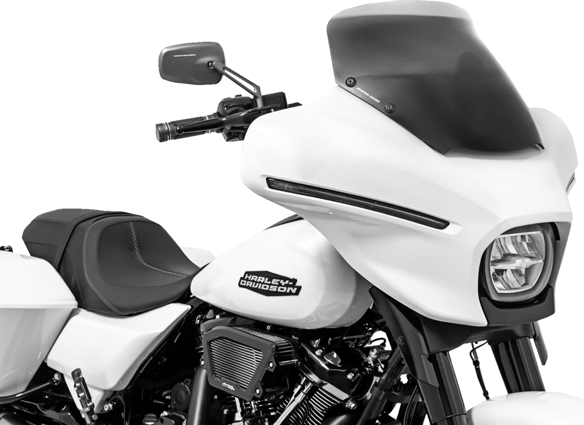 MEMPHIS SHADES Spoiler Windshield - 6" - Black Smoke - FLHX MEP89012 — image 1