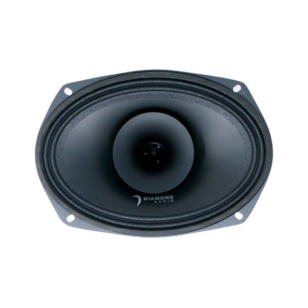 Diamond Audio MP694 6"x 9" MP Series 2-Way Full-Range Coaxial Speakers w/1" Horn Tweeter (4Ω) — image 2