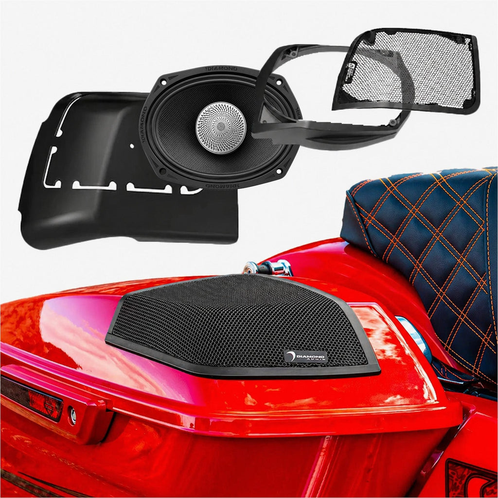 Diamond Audio MS692NEO4LK 2014-2023 Harley Davidson Cut In Speaker Lid Kit with MS692NEO4 (4Ω) — image 1