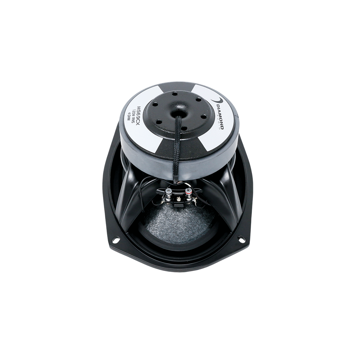 Diamond Audio MS69CX 6"x9" 2-Way Coaxial Speakers w/Titanium Dome Tweeter (4Ω) — image 3