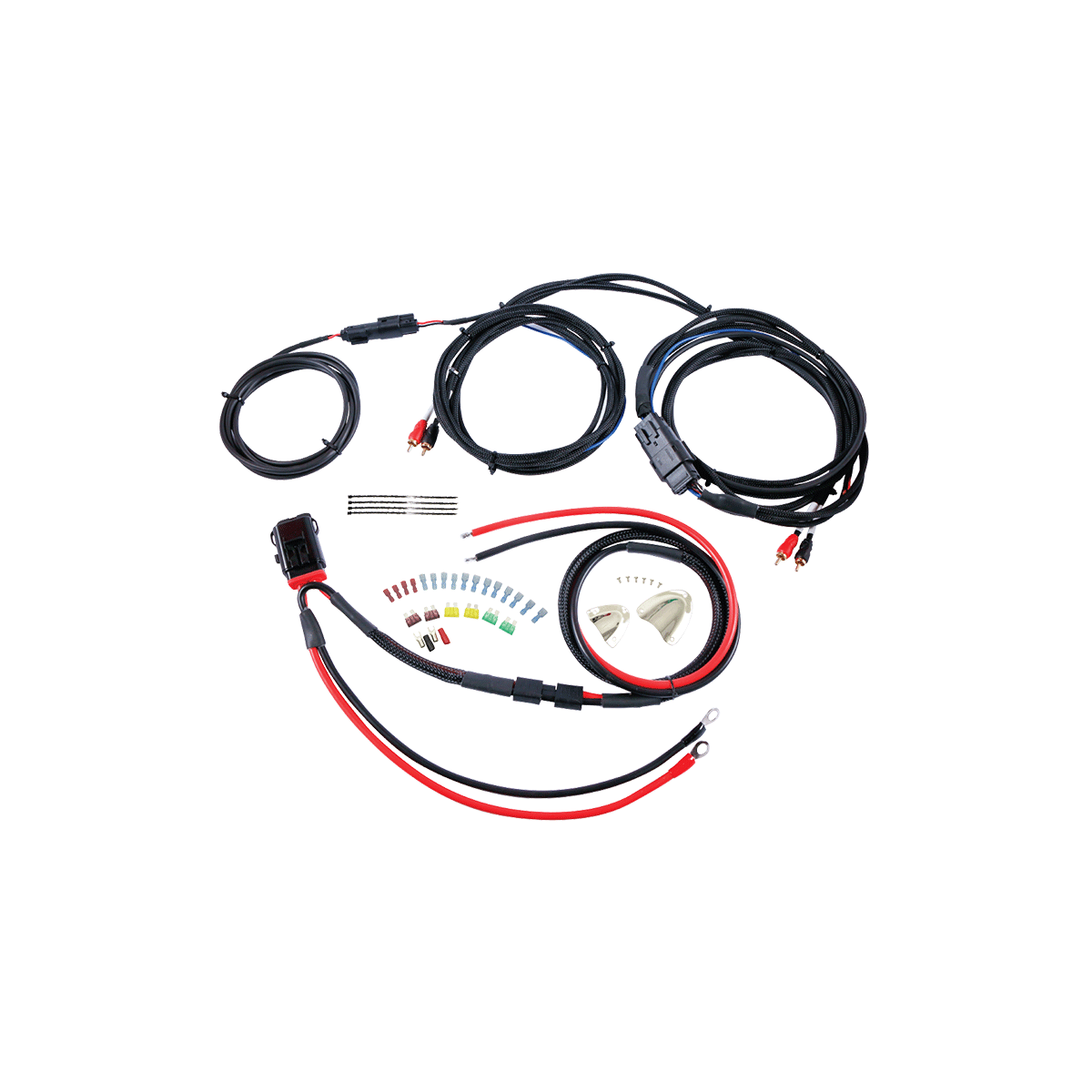 Diamond Audio MSHR2 1998-2019 Harley Davidson 2-Ch Audio Wiring Kit (All Harley Baggers) — image 1