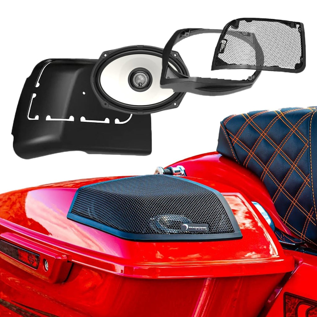 Diamond Audio MSHXM692LK 2014-2023 Harley Davidson® Cut In Lid Kit with HXM69F2 (2Ω) Speakers — image 1