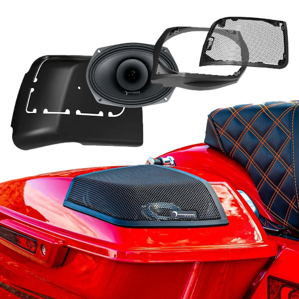 Diamond Audio MSMP692LK 2014-2023 Harley Davidson® Cut In Lid Kit with MP692 (2Ω) Speakers — image 1