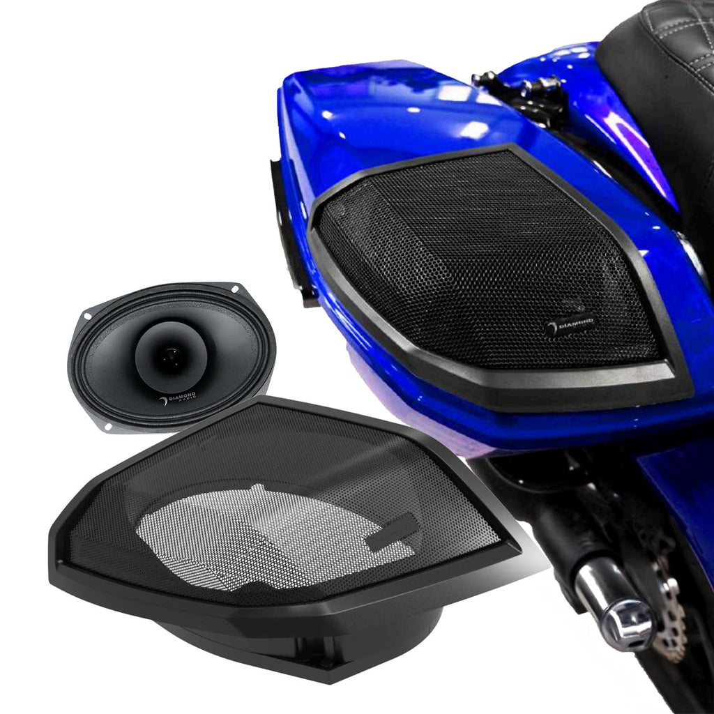 Diamond Audio MSMP694LK24 2024+ Harley Davidson® Cut-In Lid Kit with MP694 Speakers (4Ω) — image 1