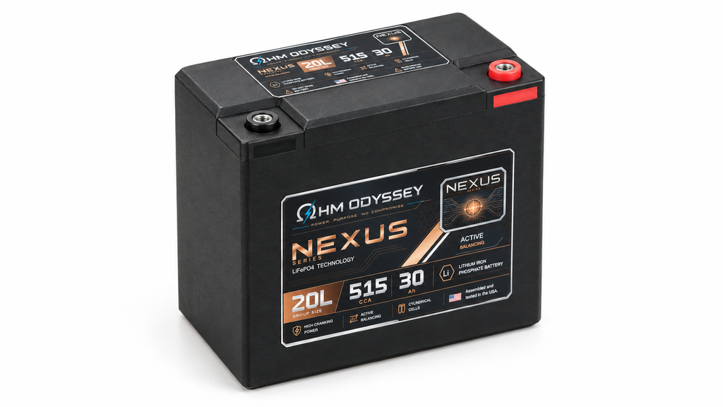 Ohm Odyssey Nexus 20L battery — front left product view