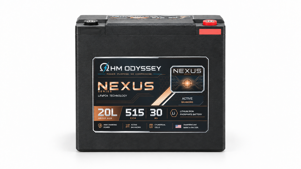Ohm Odyssey Nexus 20L battery — front product view