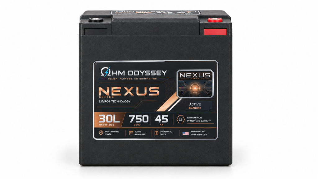 Ohm Odyssey Nexus 30L battery — front product view