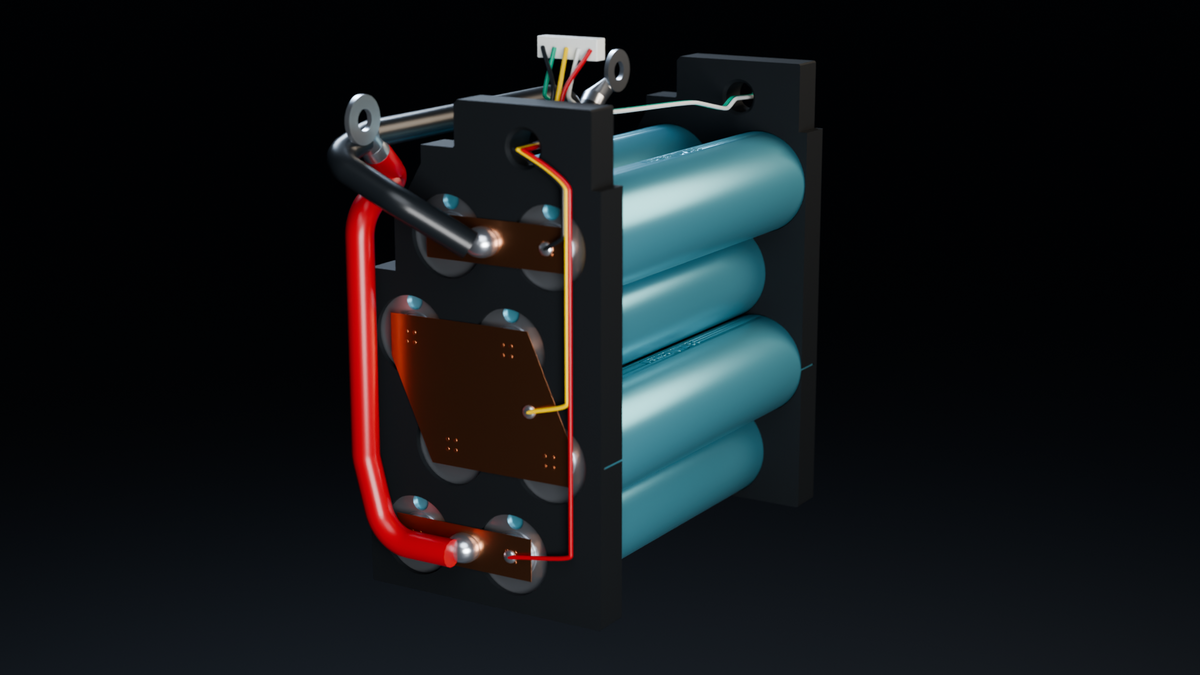 Ohm Odyssey Nexus 20L — copper connections and wiring — assembly visualization