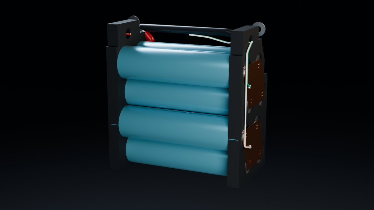 Ohm Odyssey Nexus 20L — opposite copper face — assembly visualization