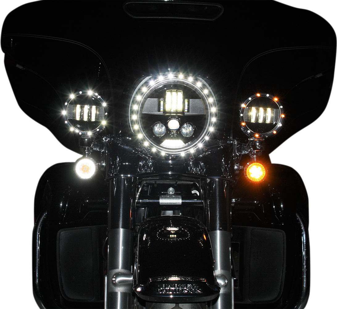 CUSTOM DYNAMICS Headlamp - ProBEAM® - 7" - LED - Black PB-7-B — image 2