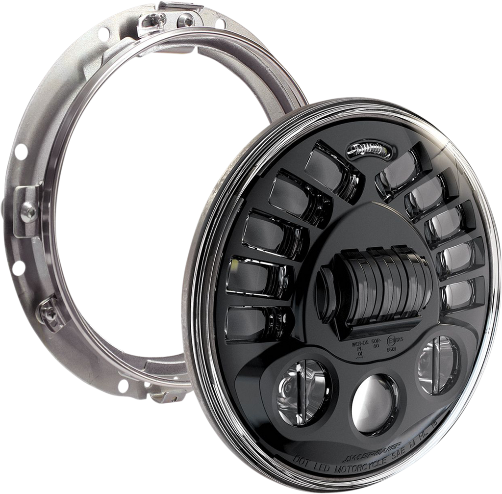 CUSTOM DYNAMICS Adaptive Headlight with Mount - 7" - Black PB-7A-13-B — image 1