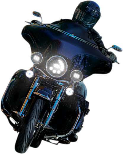 CUSTOM DYNAMICS Adaptive Headlight with Mount - 7" - Black PB-7A-13-B — image 2