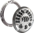 CUSTOM DYNAMICS Adaptive Headlight with Mount - 7" - Chrome PB-7A-13-C — image 1