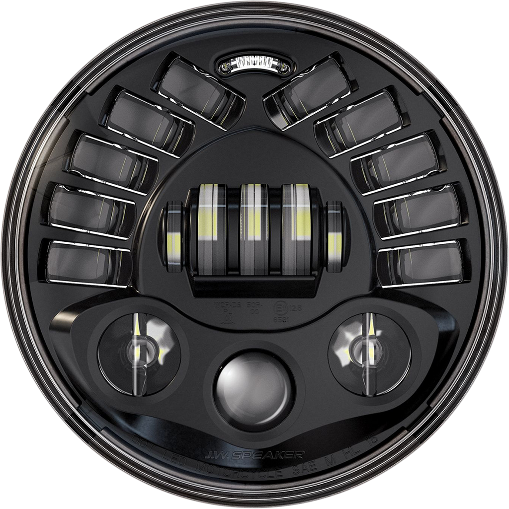CUSTOM DYNAMICS Adaptive Headlight with Adapter - 7" - Black PB-7A-14-B — image 1