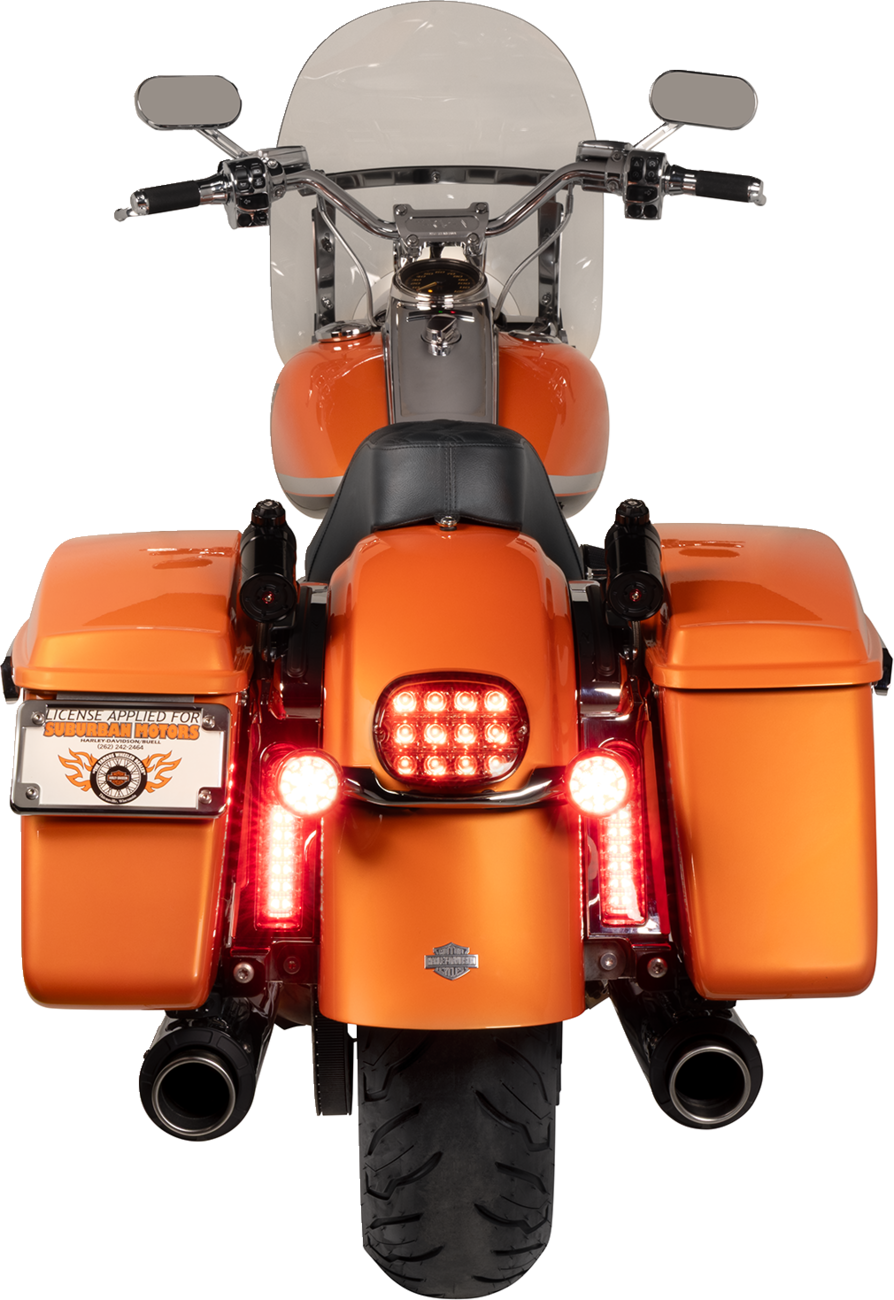 CUSTOM DYNAMICS Bullet Turn Signal - 1156 - Chrome - Red Lens PB-BB-R-1156CR — image 3