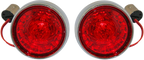 CUSTOM DYNAMICS Bullet Turn Signal - 1157 - Chrome - Red Lens PB-BB-RR-1157CR — image 1