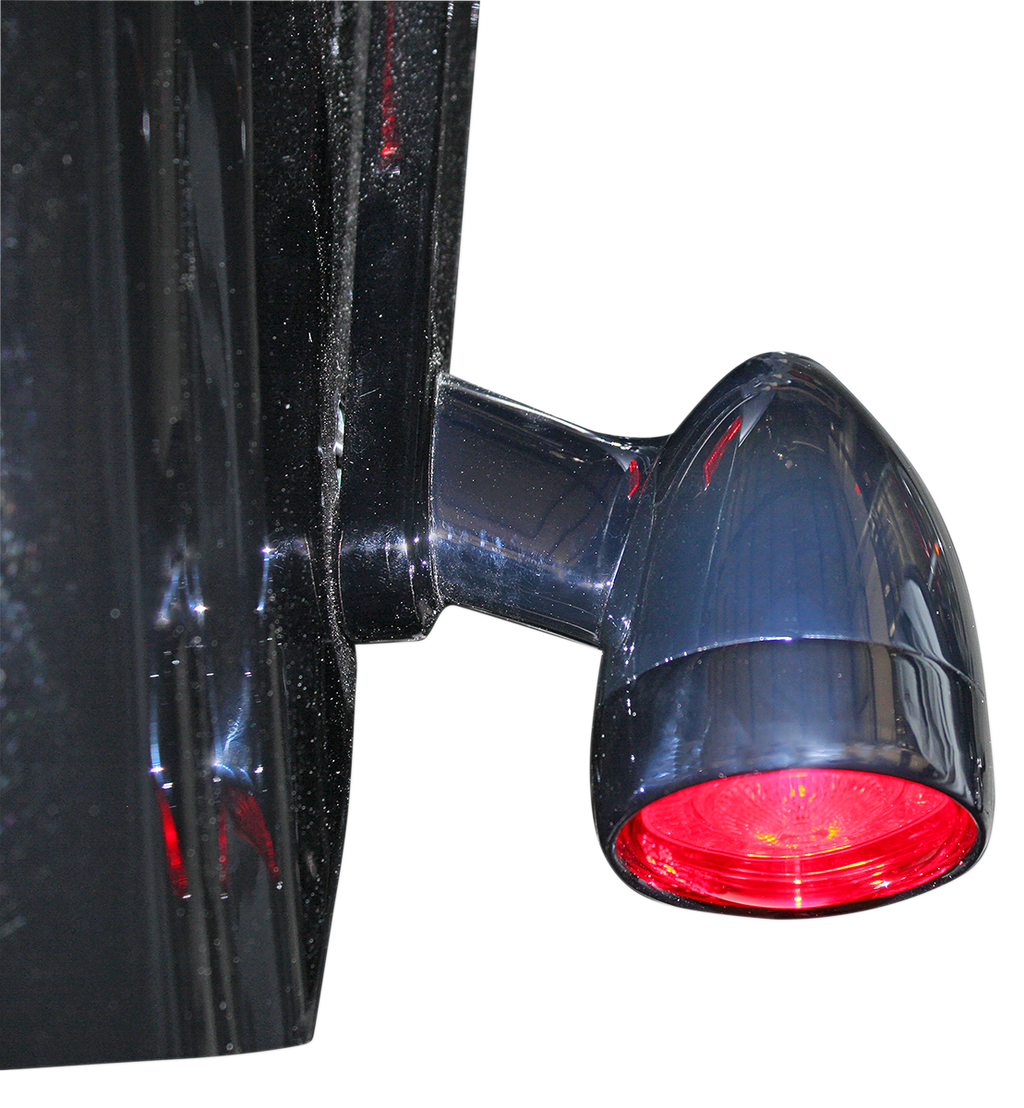 CUSTOM DYNAMICS Bullet Turn Signal - 1157 - Chrome - Red Lens PB-BB-RR-1157CR — image 2