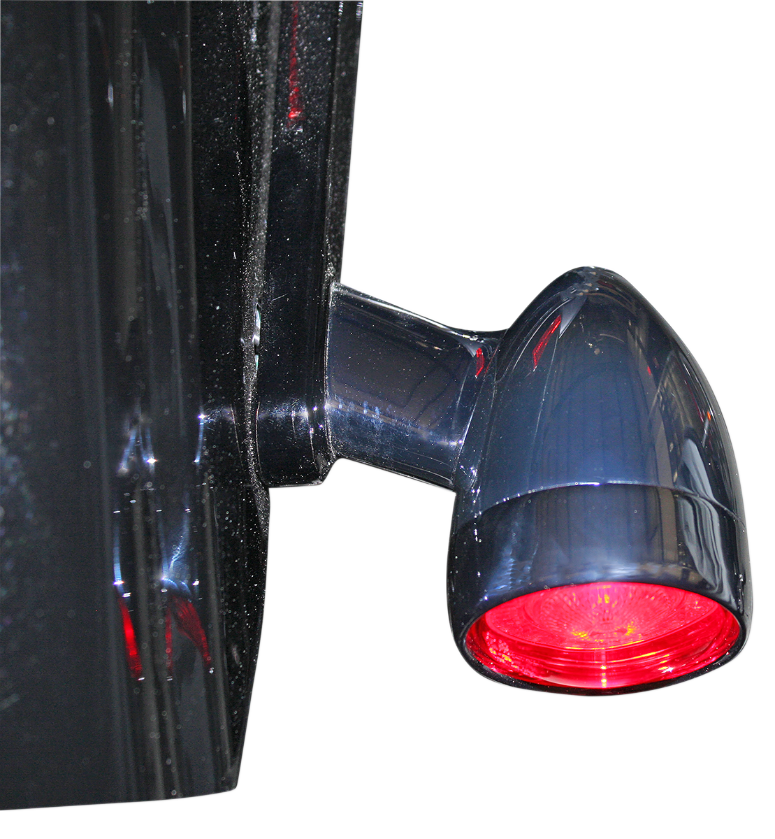 CUSTOM DYNAMICS Bullet Turn Signal - 1157 - Chrome - Red Lens PB-BB-RR-1157CR — image 2