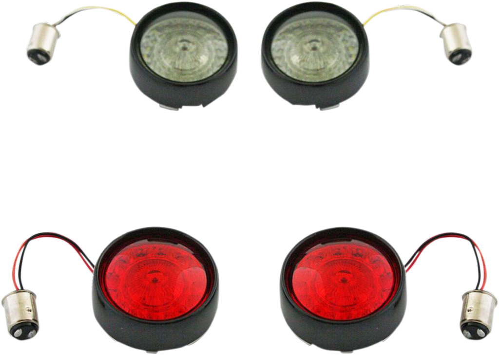 CUSTOM DYNAMICS Full Bullet Turn Signal Conversion Kit - Black PB-BCM-BB-B — image 1