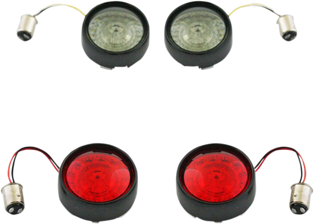 CUSTOM DYNAMICS Full Bullet Turn Signal Conversion Kit - Black PB-BCM-BB-B — image 1