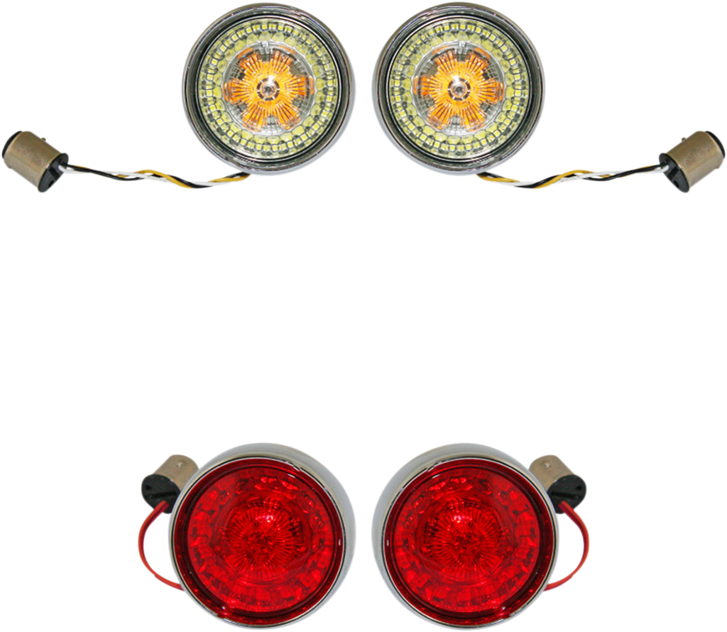 CUSTOM DYNAMICS Full Bullet Turn Signal Conversion Kit - Chrome PB-BCM-BB-C — image 2