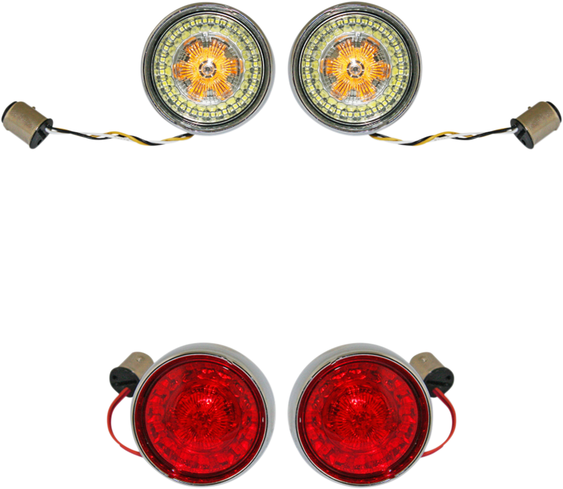 CUSTOM DYNAMICS Full Bullet Turn Signal Conversion Kit - Chrome PB-BCM-BB-C — image 2