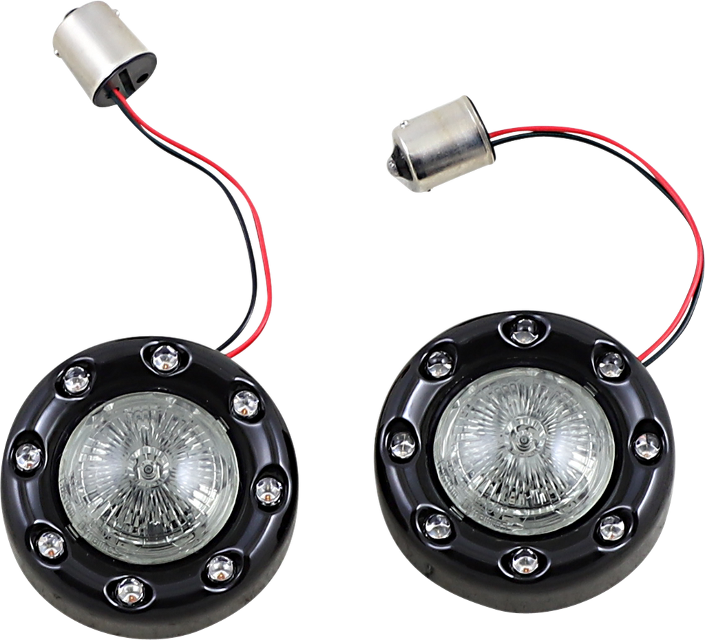 CUSTOM DYNAMICS Bullet Turn Signal 1156 - Black - Smoke Lens PB-BR-RR 56-BS — image 1