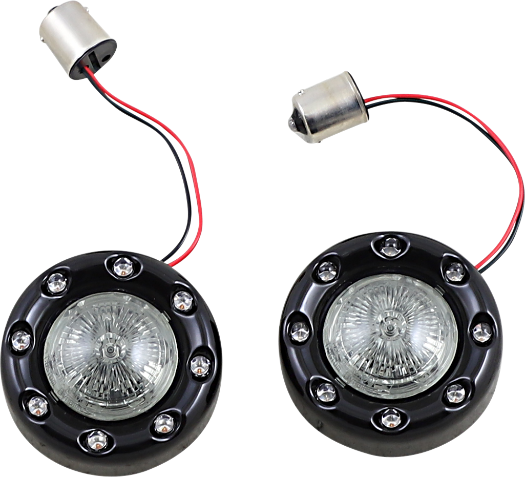 CUSTOM DYNAMICS Bullet Turn Signal 1156 - Black - Smoke Lens PB-BR-RR 56-BS — image 1