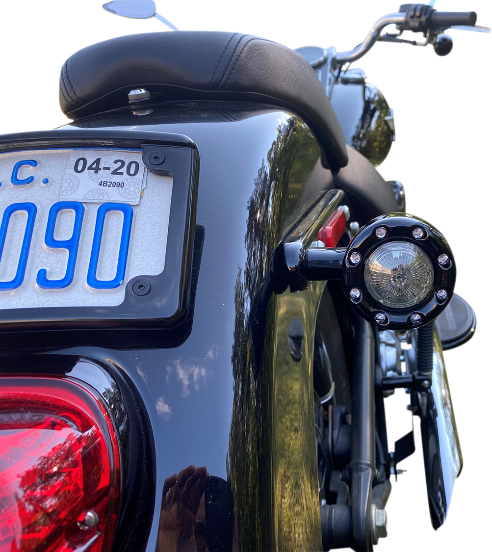 CUSTOM DYNAMICS Bullet Turn Signal 1156 - Black - Smoke Lens PB-BR-RR 56-BS — image 2