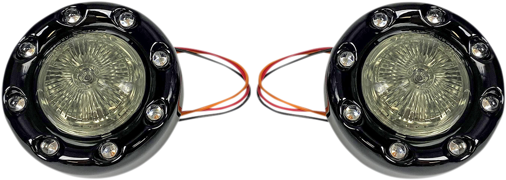 CUSTOM DYNAMICS Bullet Turn Signal 1157 - Black - Smoke Lens PB-BR-RR-57-BS — image 1