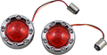 CUSTOM DYNAMICS Bullet Turn Signal 1157 - Chrome - Red Lens PB-BR-RR-57-CR — image 1