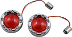 CUSTOM DYNAMICS Bullet Turn Signal 1157 - Chrome - Red Lens PB-BR-RR-57-CR — image 1