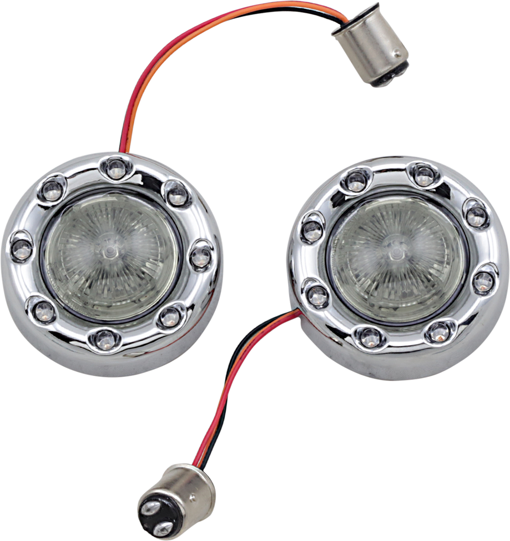 CUSTOM DYNAMICS Bullet Turn Signal 1157 - Chrome - Smoke Lens PB-BR-RR-57-CS — image 1