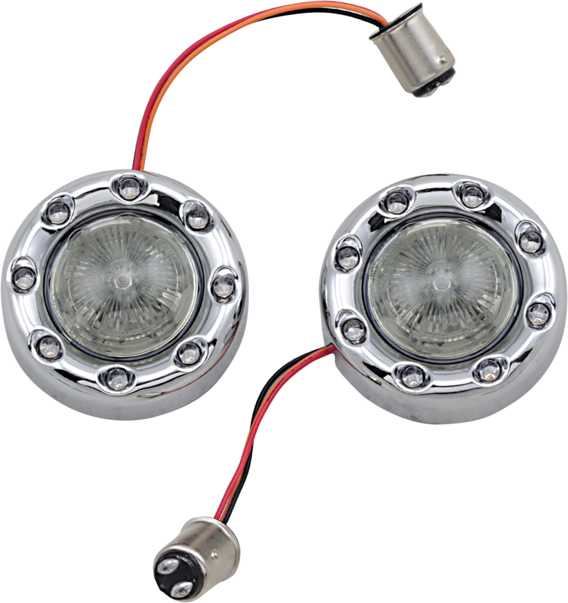 CUSTOM DYNAMICS Bullet Turn Signal 1157 - Chrome - Smoke Lens PB-BR-RR-57-CS — image 1