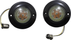 CUSTOM DYNAMICS ProBEAM® Dynamic Ringz® LED Turn Signal - Front - Black - Amber/White PB-FB-AW-1157BS — image 1