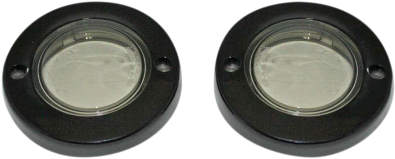 CUSTOM DYNAMICS ProBEAM® Flat Bezel Turn Signal Adapters - Black/Smoke PB-FLAT-BEZ-BS — image 1