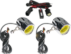CUSTOM DYNAMICS Fog Light - Chrome - Yellow Lens PB-FOG-BCM-YC — image 1