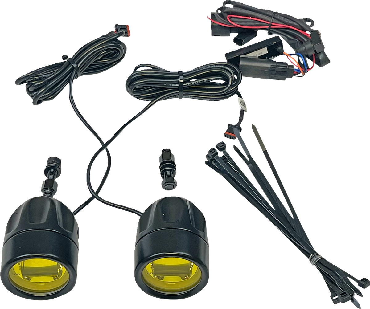CUSTOM DYNAMICS Fog Light - Chrome - Yellow Lens PB-FOG-BCM-YC — image 7