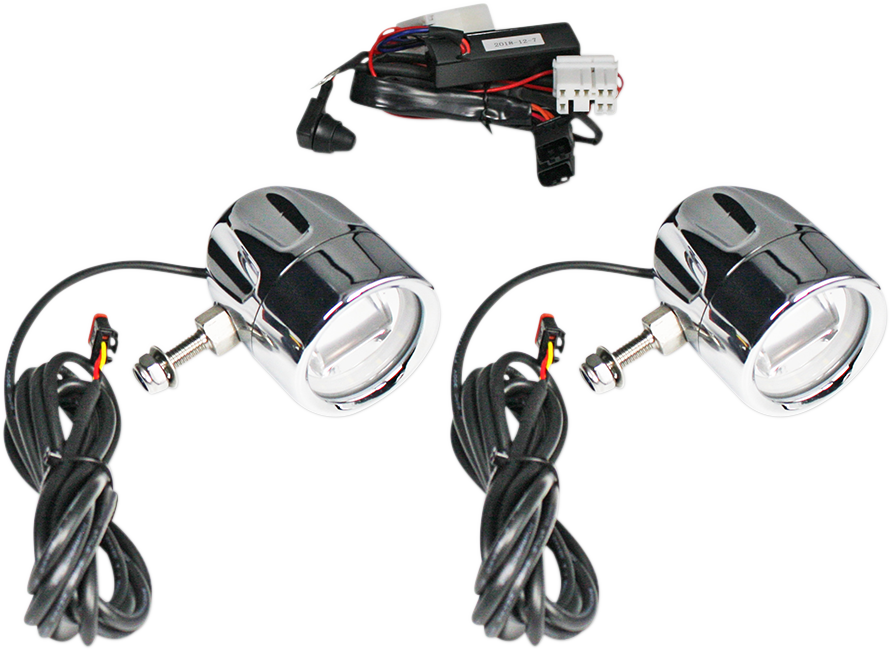 CUSTOM DYNAMICS Fog Light - Chrome - Clear Lens PB-FOG-HD-C — image 1