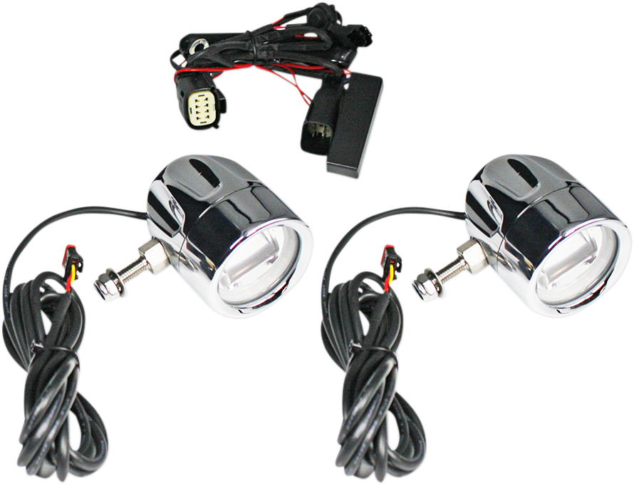 CUSTOM DYNAMICS Fog Light - Chrome - Clear Lens PB-FOG-SS6-C — image 1