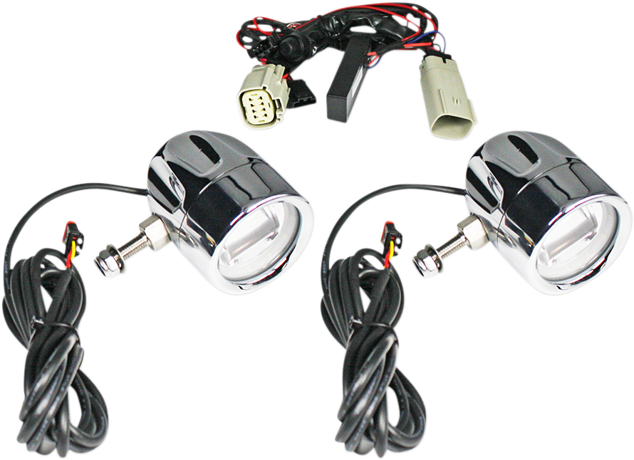CUSTOM DYNAMICS Fog Light - Chrome - Clear Lens PB-FOG-TKE-C — image 1