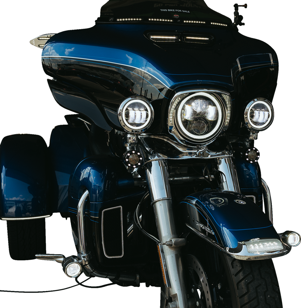 CUSTOM DYNAMICS Fog Light - Chrome - Clear Lens PB-FOG-TKE-C — image 2