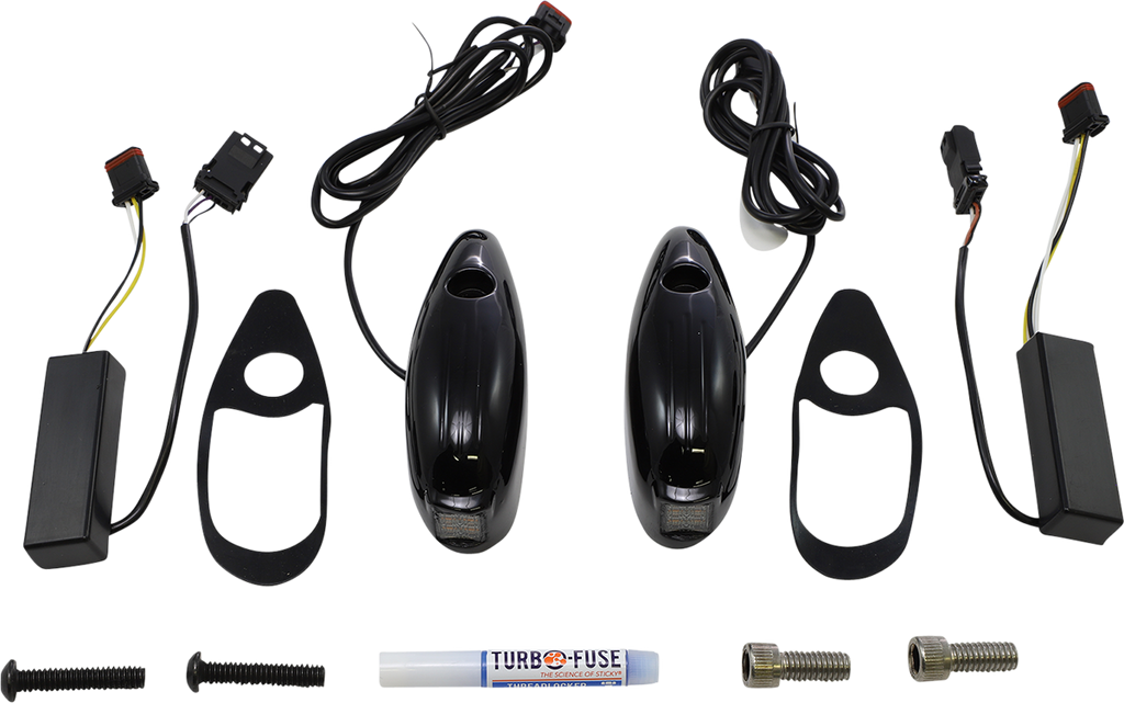 CUSTOM DYNAMICS Turn Signal - FLTR - Gloss Black PB-RG-TS-15-B — image 1
